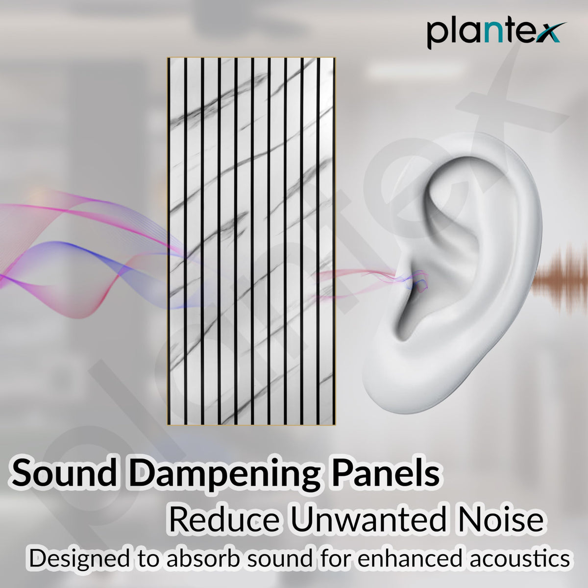 Plantex PVC Wall Panel/Louvers Panel for Wall/3d Wall Panel for Interior Wall Decor/Eco-Friendly Fluted Panel for Wall/- Pack of 5 Covers - 50 Sq.Ft (White & Black, 1ft x 10Ft)-4