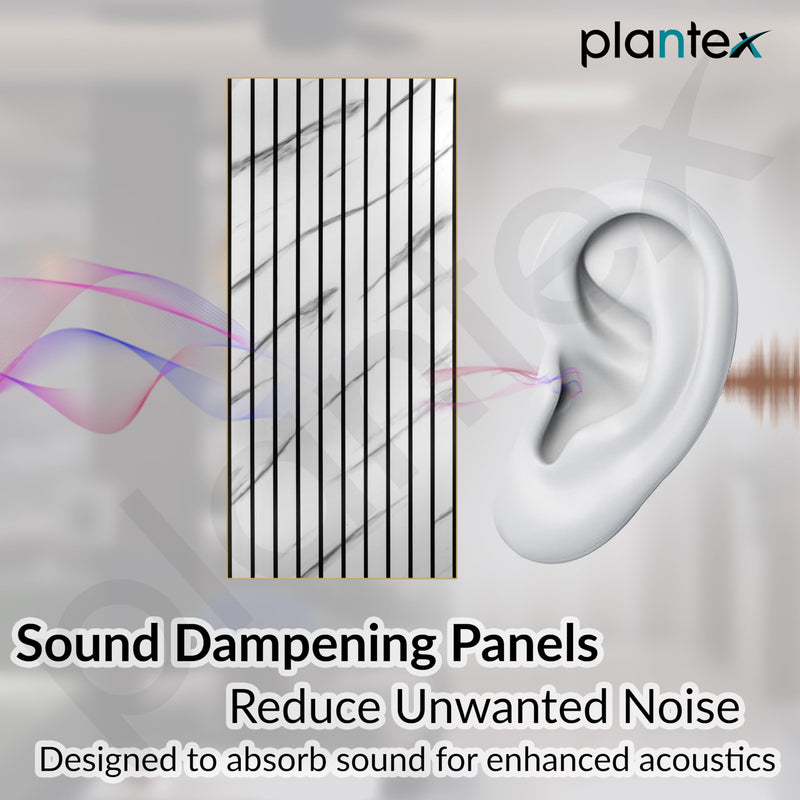 Plantex PVC Wall Panel/Louvers Panel for Wall/3d Wall Panel for Interior Wall Decor/Eco-Friendly Fluted Panel for Wall/- Pack of 5 Covers - 50 Sq.Ft (White & Black, 1ft x 10Ft)-4