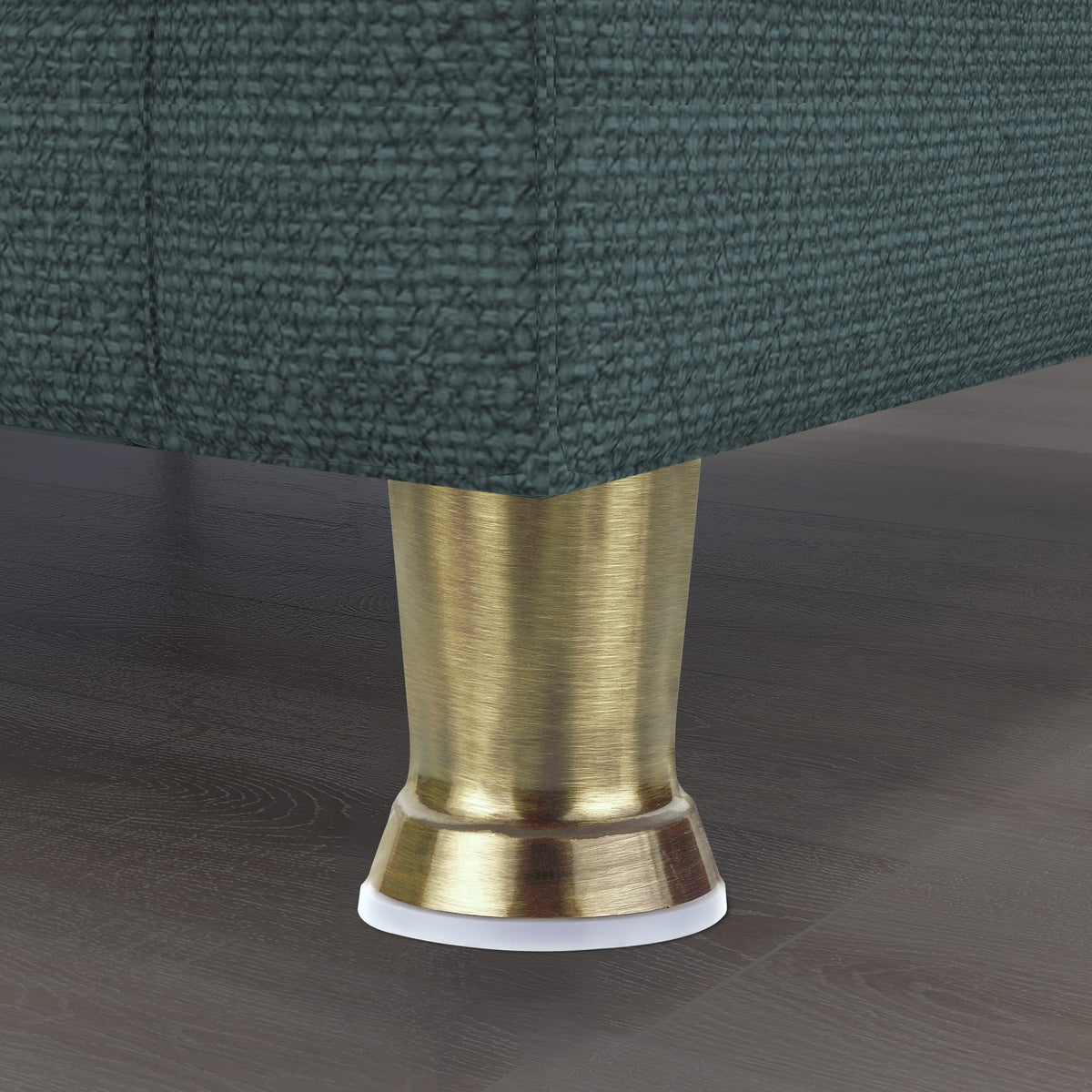Plantex Heavy Duty Round 4 inch Spare Sofa Legs for Bed Furniture/Sofa Legs for Furniture Fitting/Table Legs/Sofa Leg Set of 2 pcs (Brass Antique) (Model APS-DTS-51)