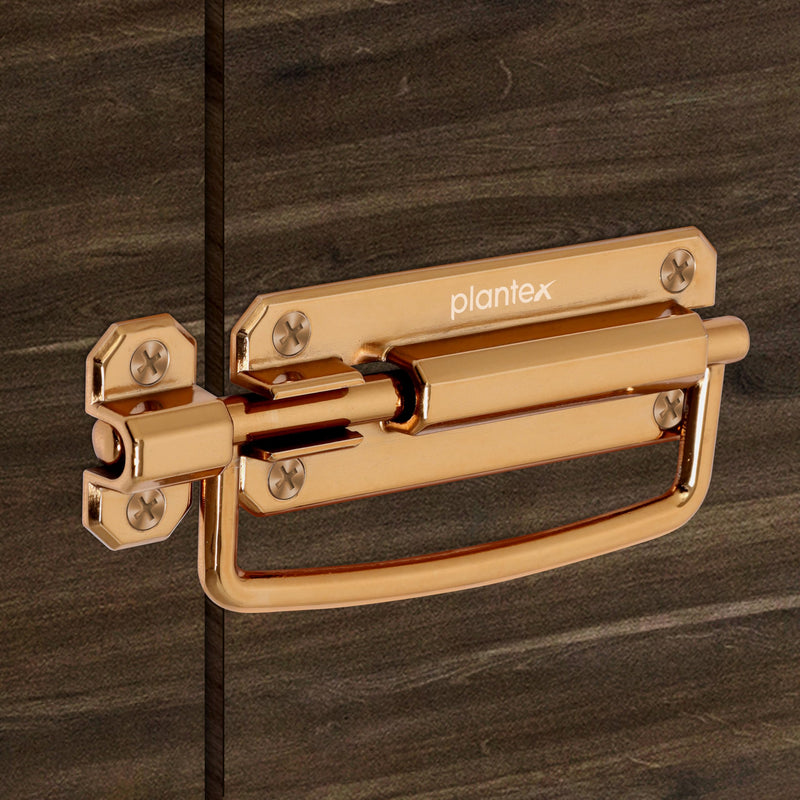 Plantex Door Stopper/5 Inch Baby Latch Kadi/Door Latch for Bathroom/Door Lock for Home/Office Doors - Pack of 1 (Rose Gold)-1