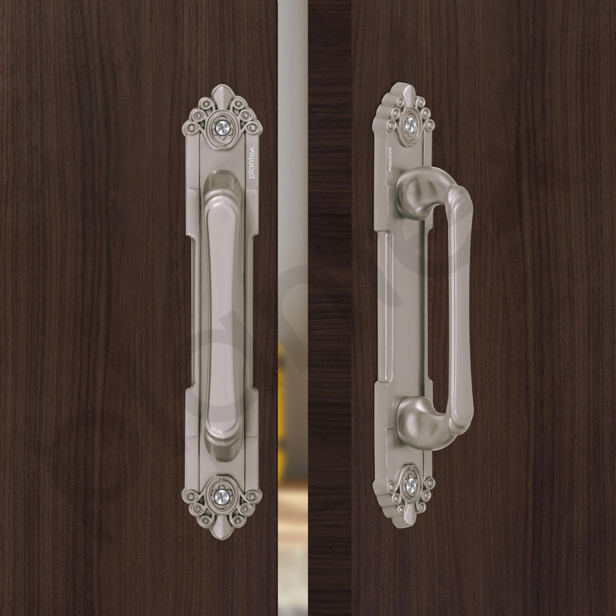 Plantex 8 Inch Heavy Duty Main Door Handle/Pull Push Handle for Main Door Home & Hotel/3 Years Warranty Pack of 2 (Satin, Silver)-4