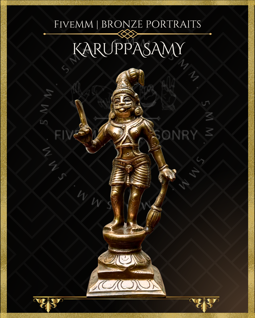 Karuppasamy Panchaloha Bronze Icon - 6.5"