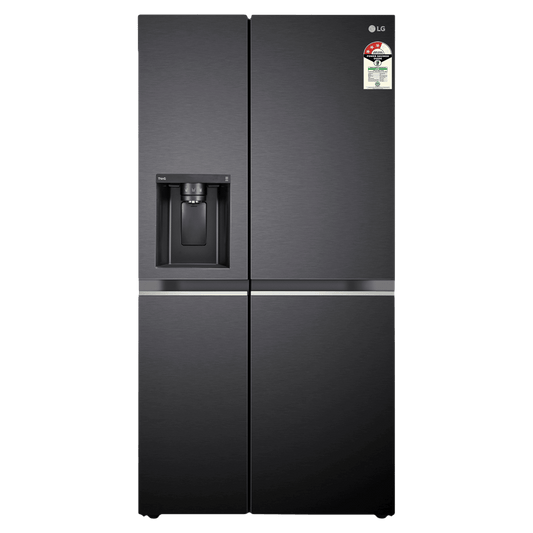 LG 630 Litres 3 Star Frost Free Side by Side Door Smart Wifi Enabled Refrigerator with Multi Air Flow (GL-L257CMC3, Matt Black)