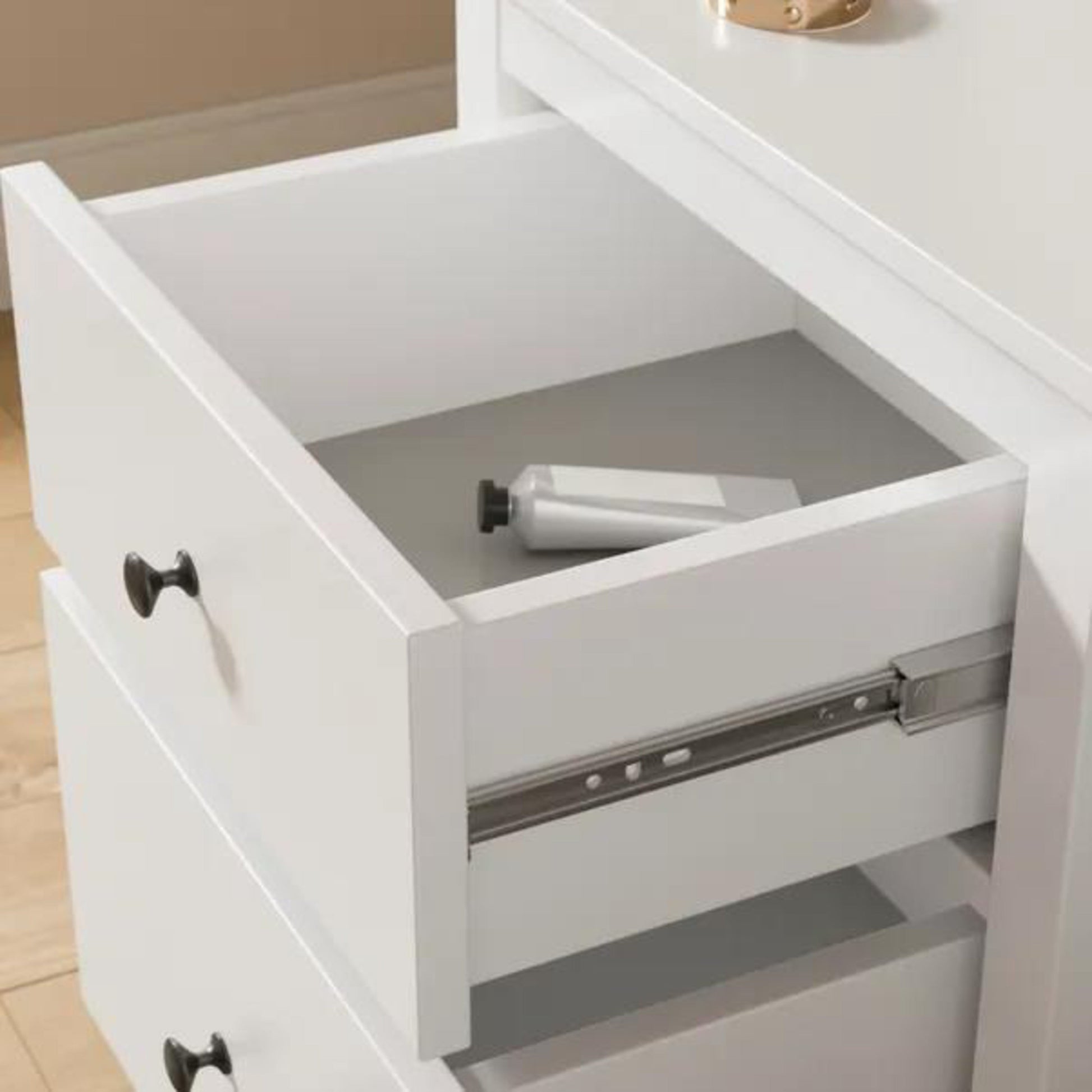 Wynmist Solid Wood 2 Drawer Nightstand