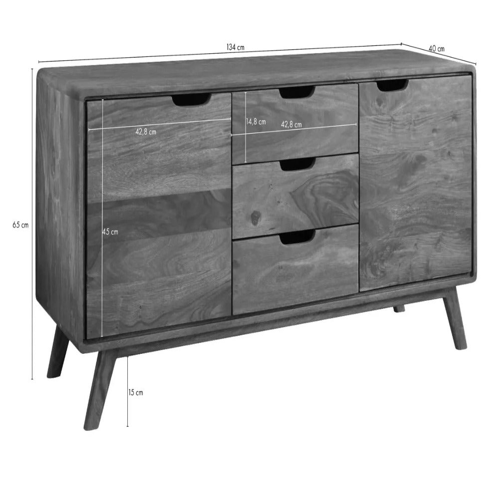 Bangalore  Solid Sheesham Wood Storage Sideboard With Drawer