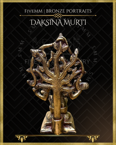Dakshinamurti Shiva - Panchaloha Bronze Icon - 7"