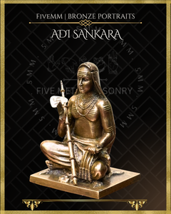 Adi Shankaracharya - 3" Panchaloha Bronze Icon