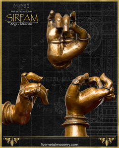 Hasta/Mudra Panchaloha Bronze Icon Set - 10" and 8" - Sirpam Collection