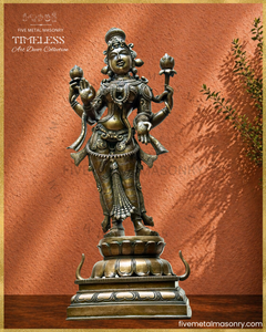 Lakshmi Panchaloha Bronze Icon - 20" Standing - Timeless Collection
