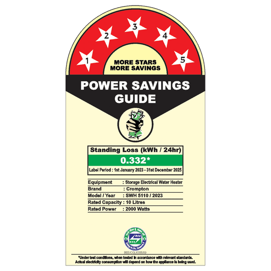 Crompton Marvel 10 Litre Vertical Storage Geyser with Anti-Scale Technology (White)