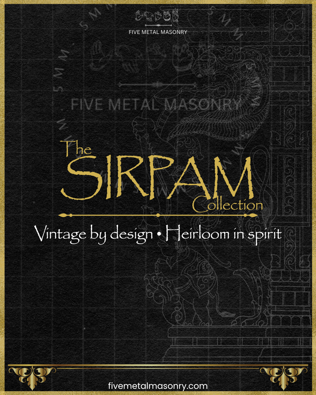 Simha:Lion Panchaloha Bronze Icon - 7" - Sirpam Collection
