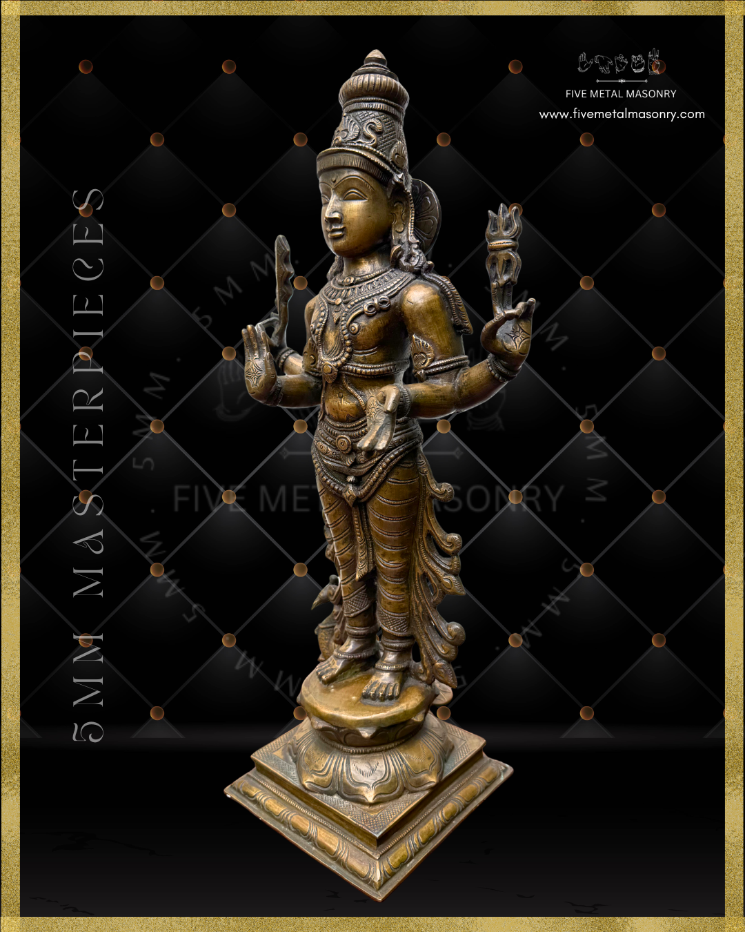 Murugan Panchaloha Bronze Icon - 18" - Masterpieces Collection