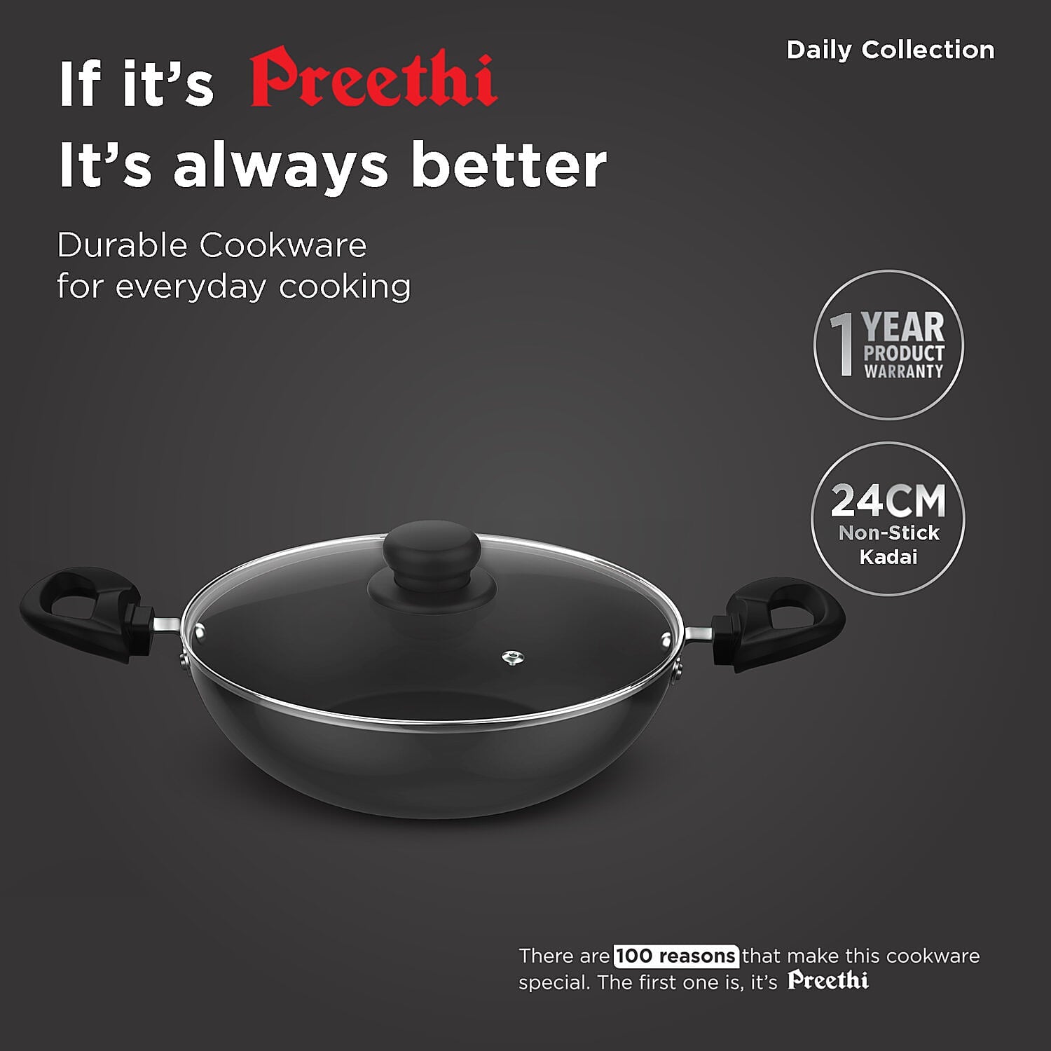 Preethi Csw Daily(Ai)Fry Pan(Nim)-24