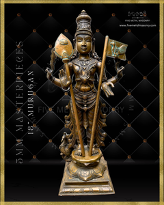 Murugan Panchaloha Bronze Icon - 18" - Masterpieces Collection