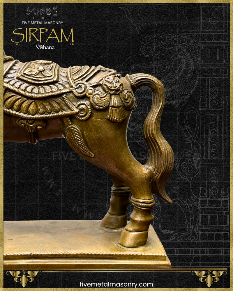 Asva:Horse Panchaloha Bronze Icon - 9" - Sirpam Collection