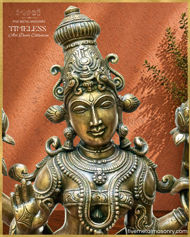 Lakshmi Panchaloha Bronze Icon - 20" Standing - Timeless Collection