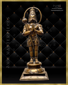 Hanuman Panchaloha Bronze Icon - 18"-  Masterpieces Collection