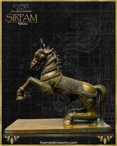 Asva:Horse Panchaloha Bronze Icon - 9" - Sirpam Collection