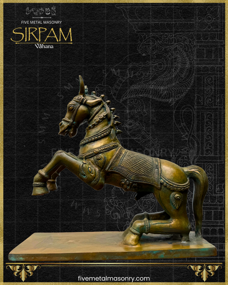Asva:Horse Panchaloha Bronze Icon - 9" - Sirpam Collection