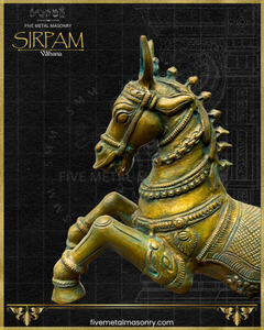 Asva:Horse Panchaloha Bronze Icon - 9" - Sirpam Collection