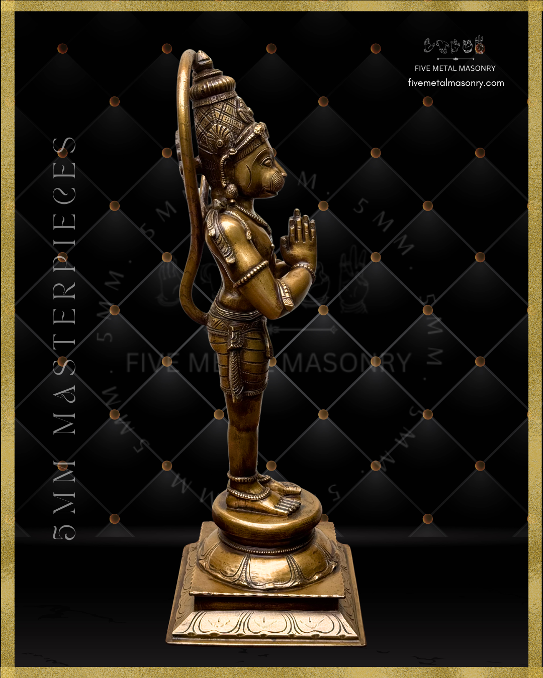 Hanuman Panchaloha Bronze Icon - 18"-  Masterpieces Collection