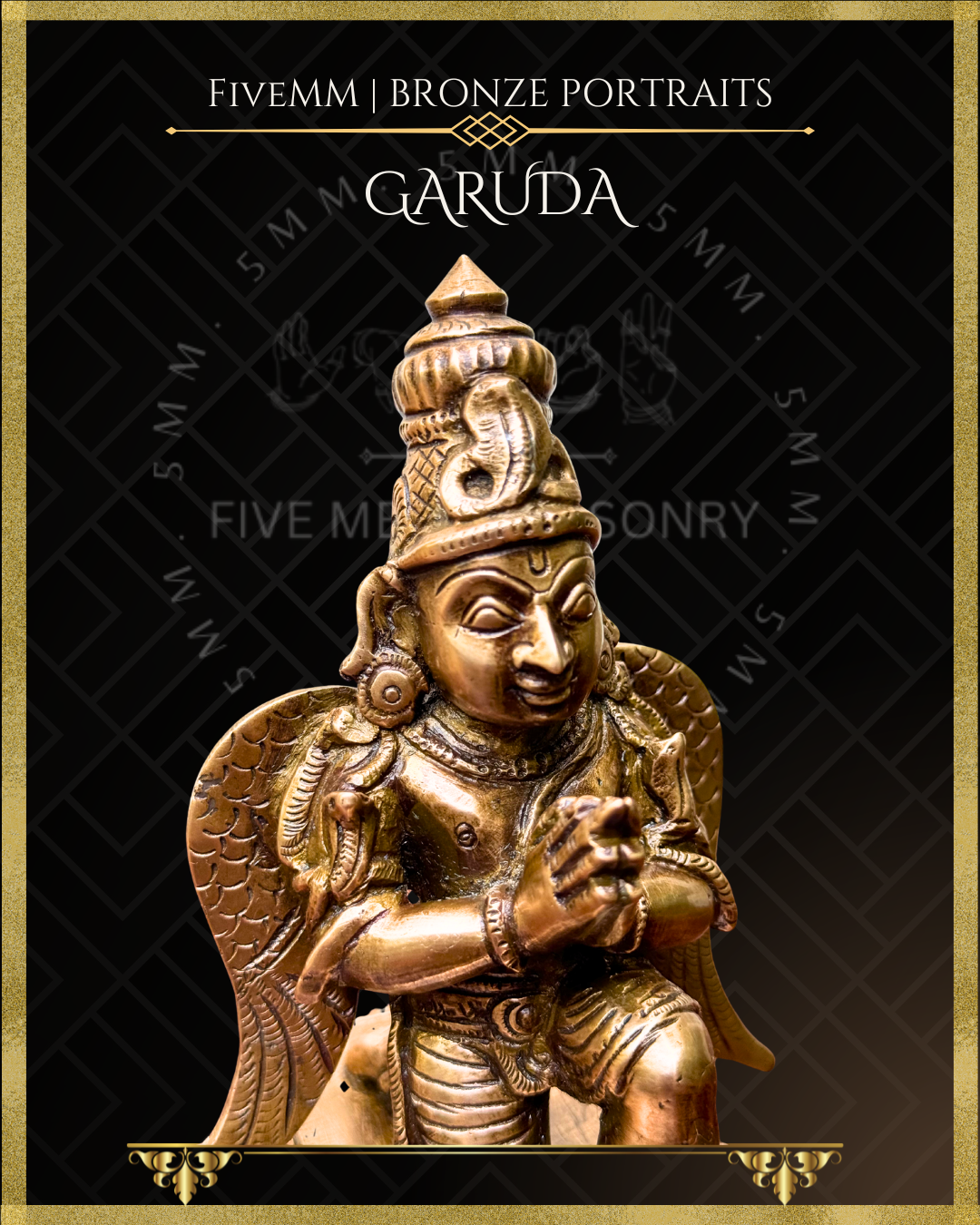 Garuda Panchaloha Bronze Icon - 6.5"