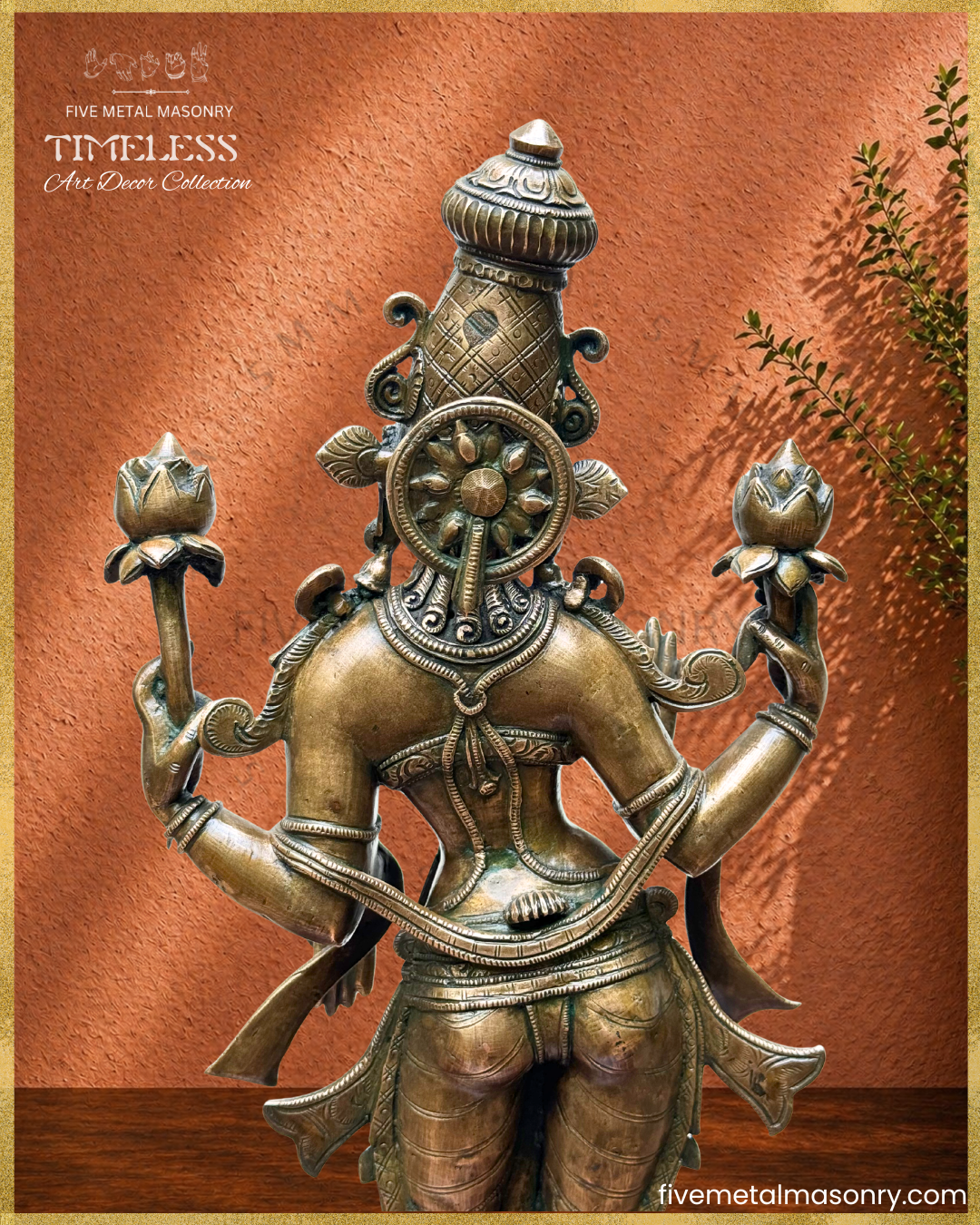 Lakshmi Panchaloha Bronze Icon - 20" Standing - Timeless Collection