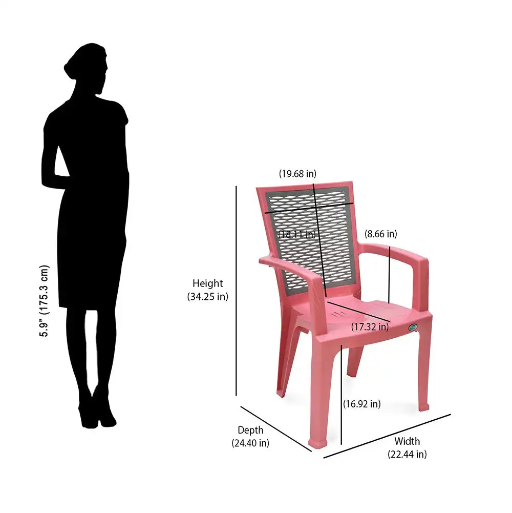 Nilkamal CHR2226 Plastic Arm Chair