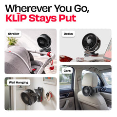 Personal Clip Fan with SharkGrip™ | KLĪP