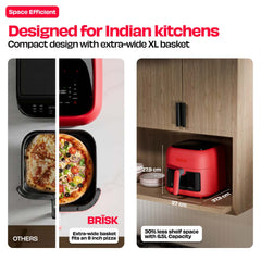 World's 1st 100% Toxin-Free ILAG® Certified CeramicTech™ Air Fryer with XL Basket | BRĪSK