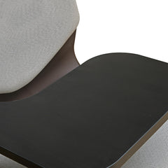 Nilkamal Zing Visitor Chair with Depth Adjustable Writing Pad (Walnut Brown & Black)