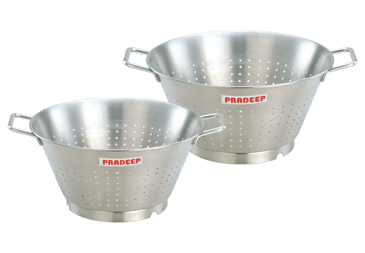 Pradeep Stainless Steel Colander with Handles & Base Ring