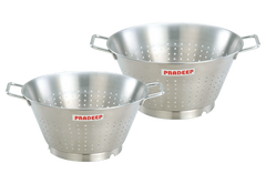 Pradeep Stainless Steel Colander with Handles & Base Ring
