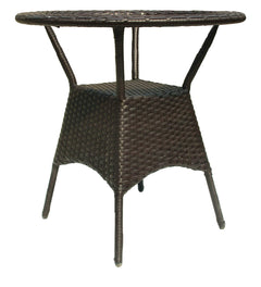 Dona Outdoor Patio Seating Set 4 Chairs and 1 Table Set (Brown)