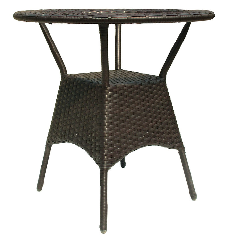 Dona Outdoor Patio Seating Set 4 Chairs and 1 Table Set (Brown)