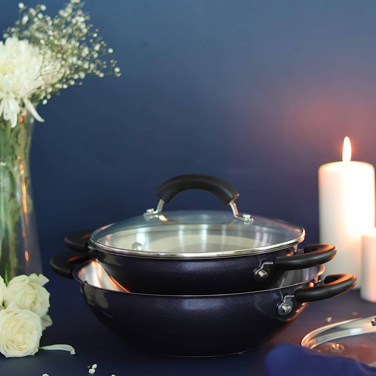Centennial Nickel Free Stainless Steel Kadai, 22cm