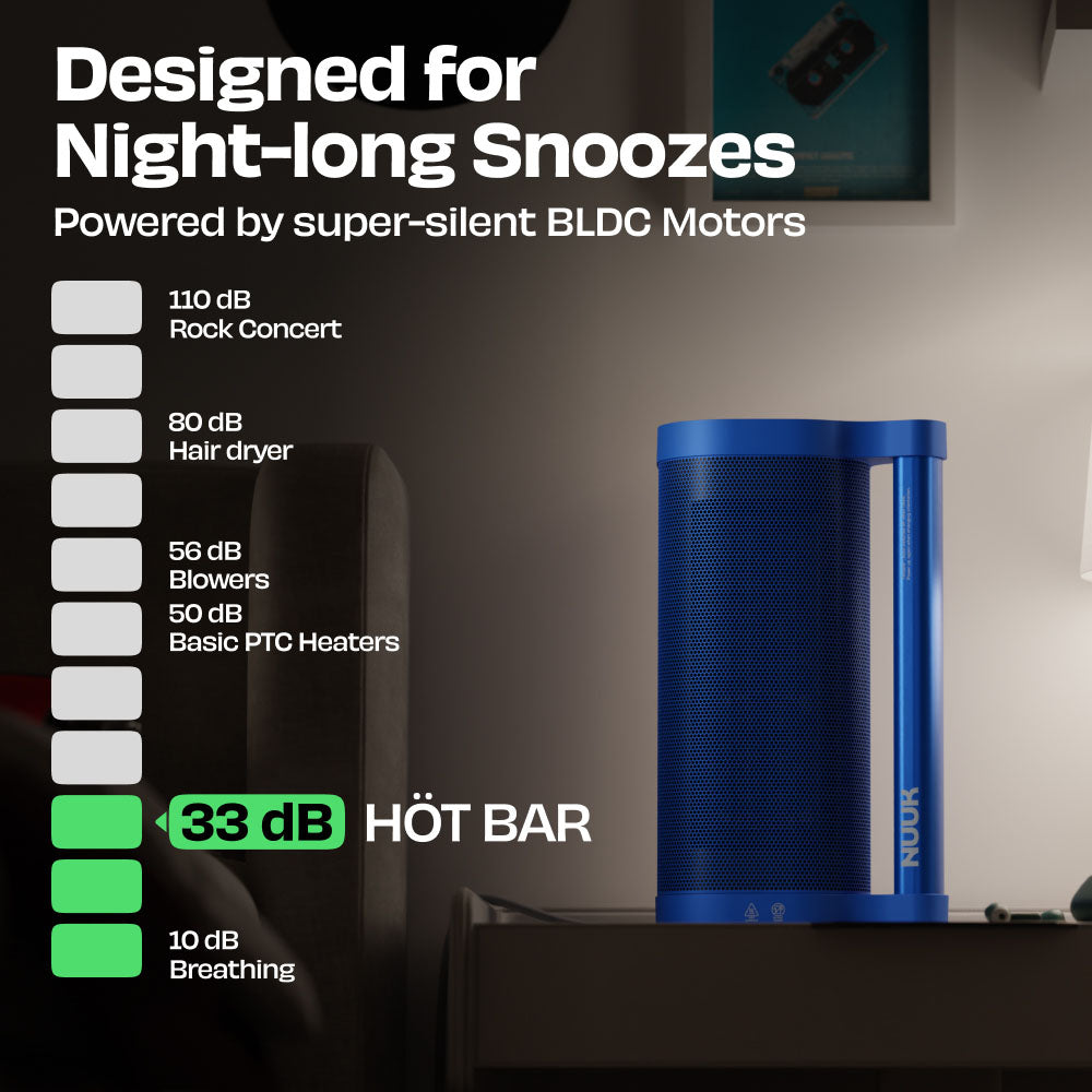 HÖT BAR | 2200W Space Heater with PTC Technology and Feather Touch Panel