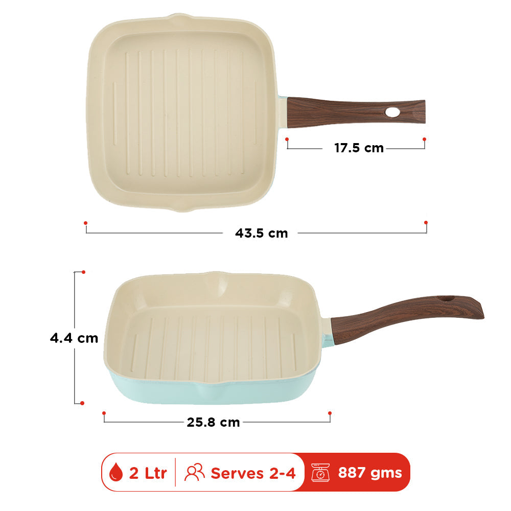 Vinod Ceravit Grill Pan Square - 24 cm