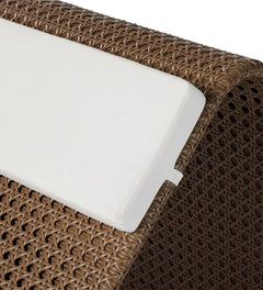 Zrood Outdoor Swimming Poolside Lounger (Light Brown)