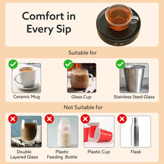 AGARO Regal Coffee Mug Warmer – Cup Heater for Coffee-Tea, Milk & Hot Drinks, Portable Electric Heating Pad with Constan