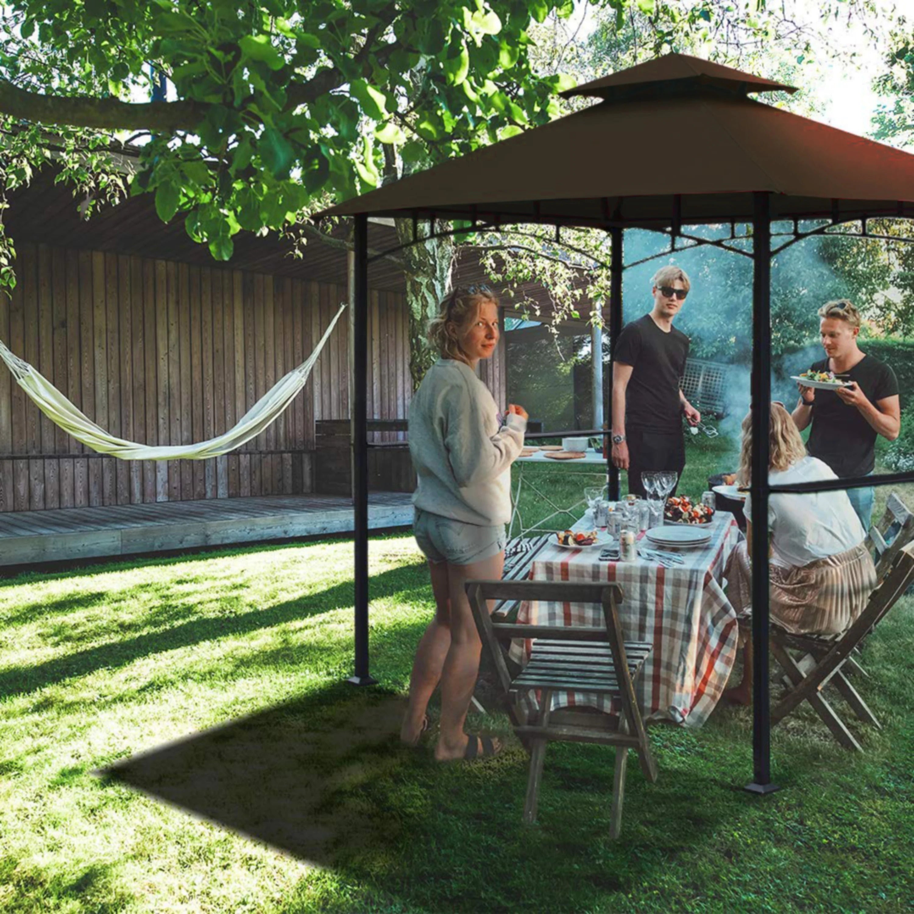 Aglaë Outdoor Gazebo For Garden ,Terrace (Black)