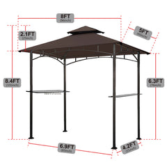 Aglaë Outdoor Gazebo For Garden ,Terrace (Black)