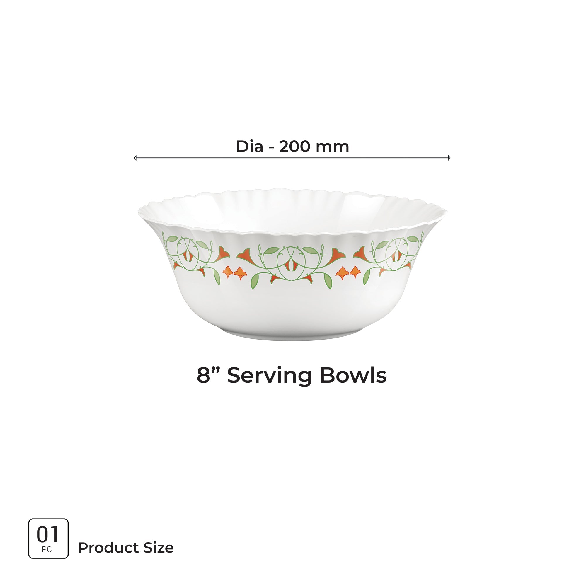 Aurelia Collection Serving Bowl 1 Pc - MEENA (Treo by Milton)