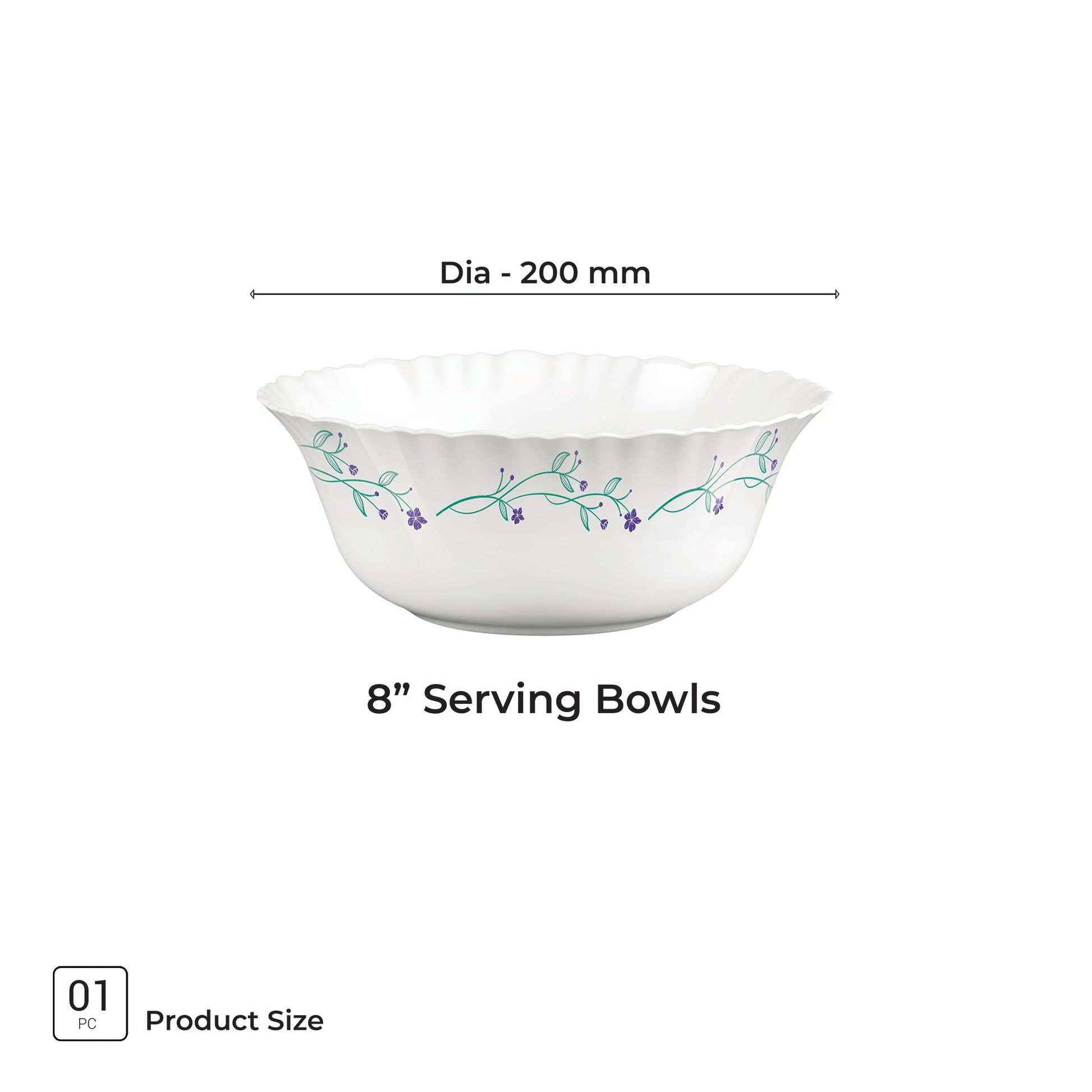 Aurelia Collection Serving Bowl 1 Pc - MUREL (Treo by Milton)