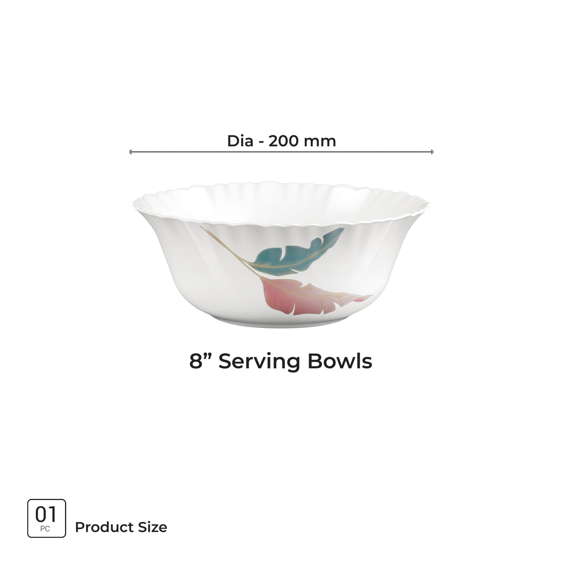 Aurelia Collection Serving Bowl 1 Pc - PALMA (Treo by Milton)