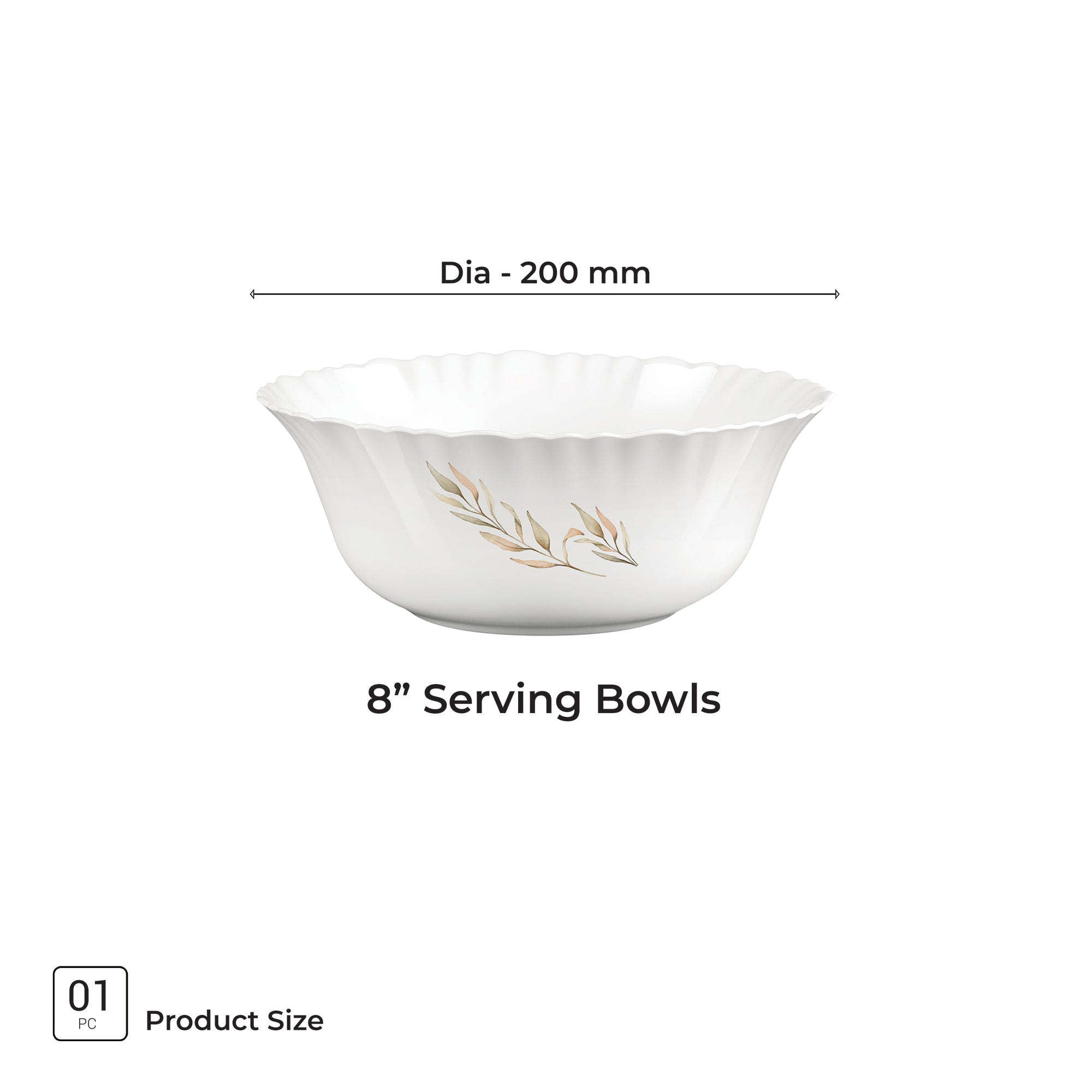 Aurelia Collection Serving Bowl 1 Pc - SELENE (Treo by Milton)