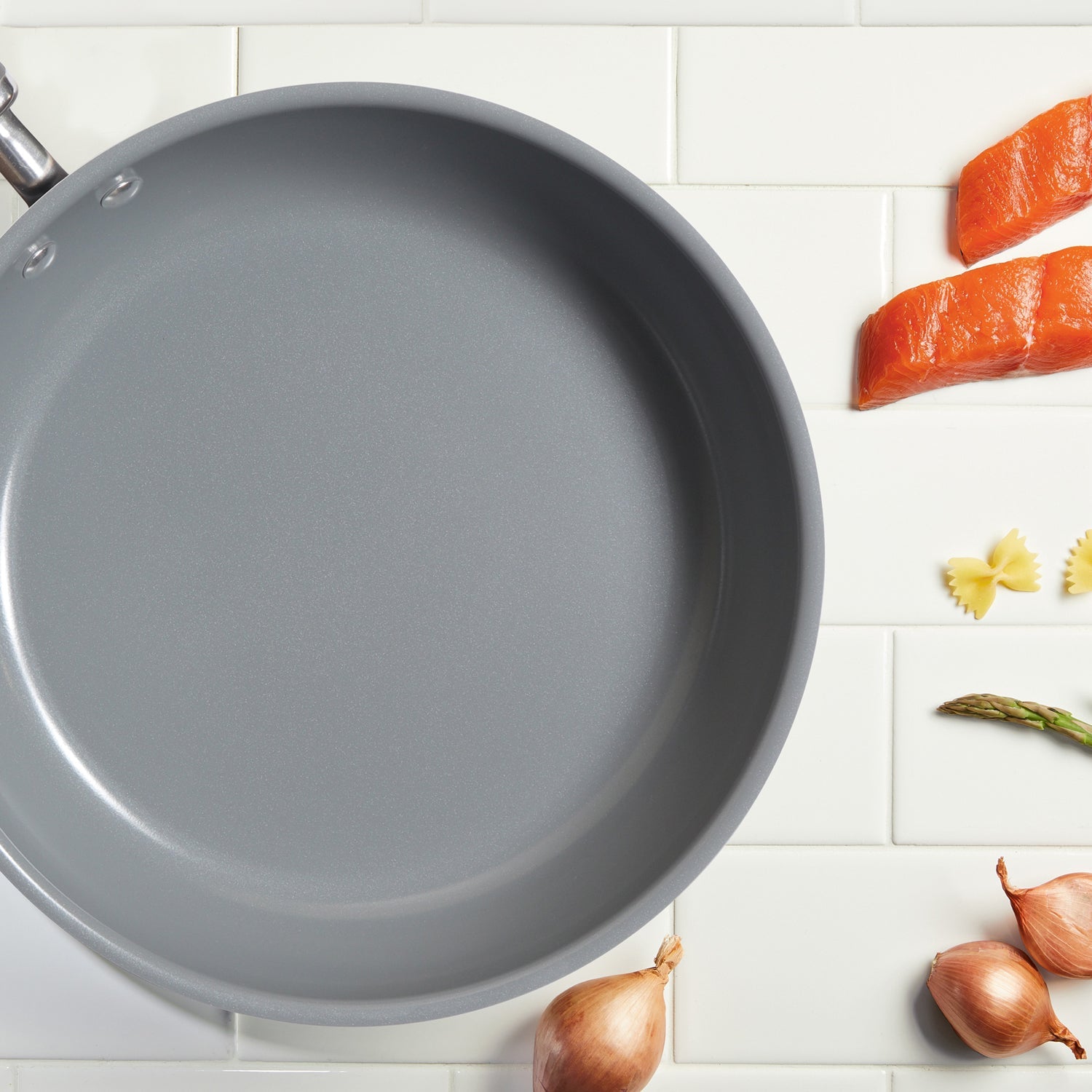Meyer Anzen Ceramic Coated Cookware 3pcs Set - 24cm Open Frypan + Sauteuse with Interchangeable Lid