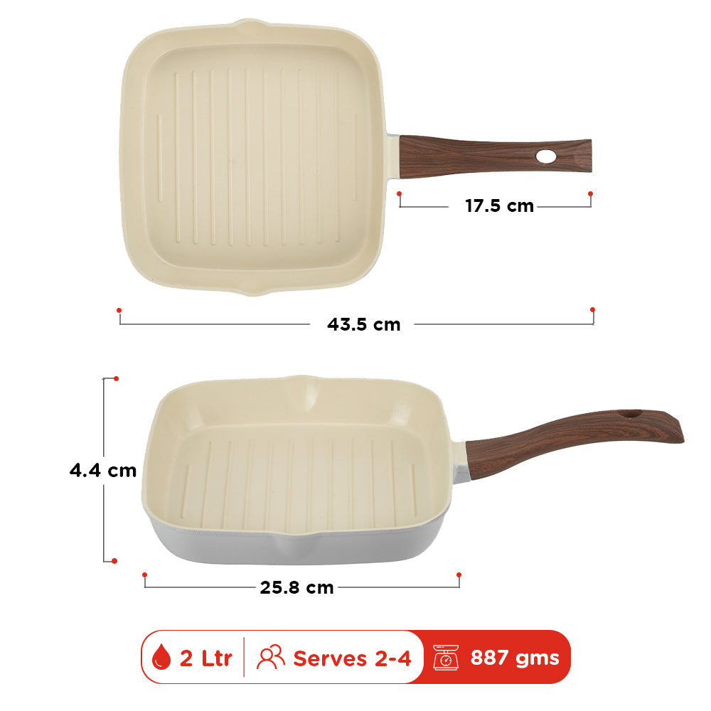 Vinod Ceravit Grill Pan Square - 24 cm