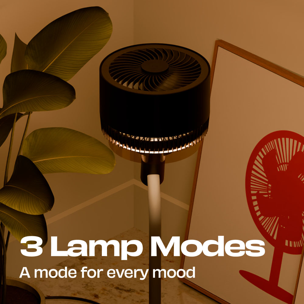 HĀLO v2 | 3D Air Circulation Fan with Mood Lamp
