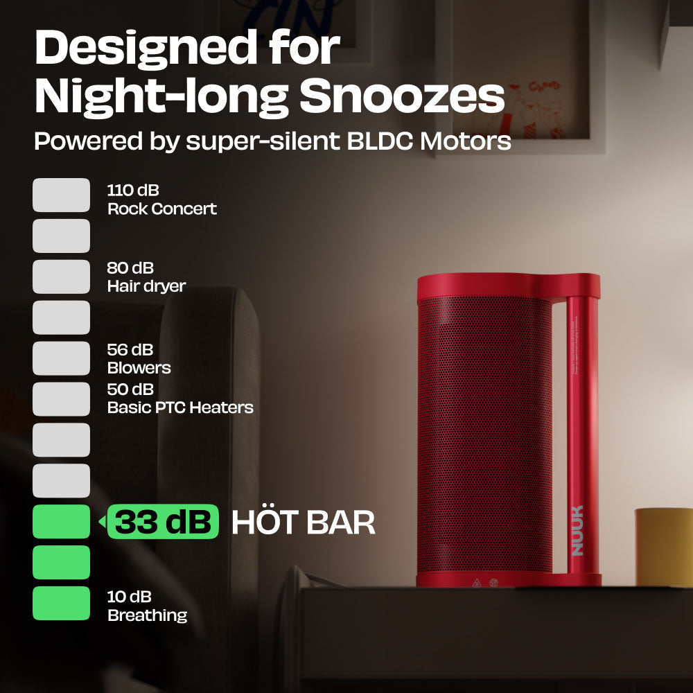 HÖT BAR | 2200W Space Heater with PTC Technology and Feather Touch Panel